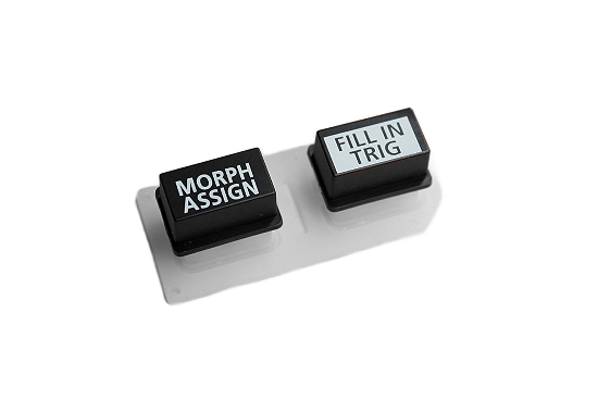 Custom molded silicone push-buttons and rubber keypads for consumer electronics.