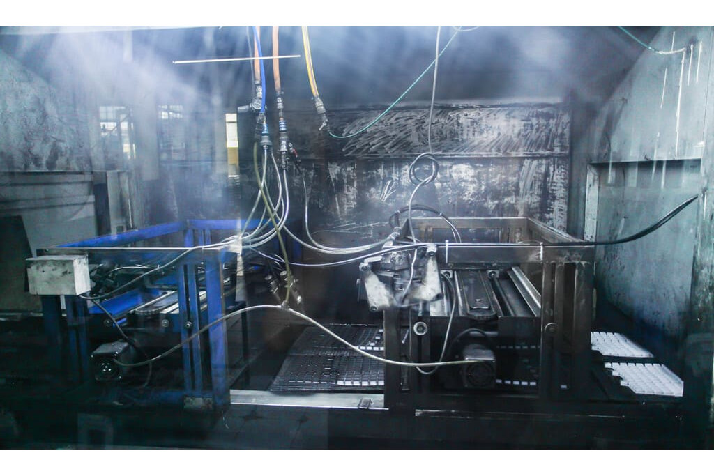 Industrial rubber manufacturing equipment and advanced machinery 1 at NK Rubber facility.