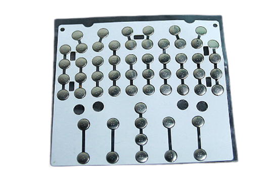 Tactile metal dome keypad assemblies showing internal tactile switches.