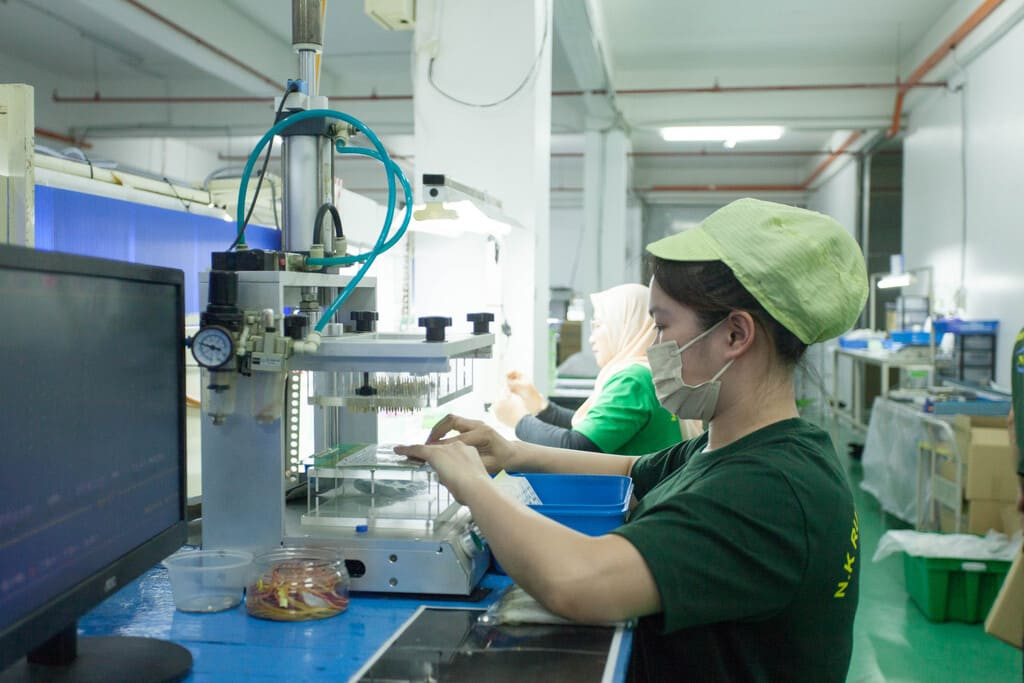 Custom industrial product kitting and specialized component bagging within the packaging division.