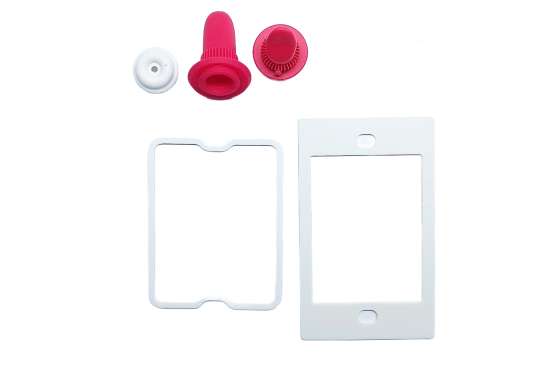 Silicone protective dampers and mounting brackets for telecom dish assemblies.